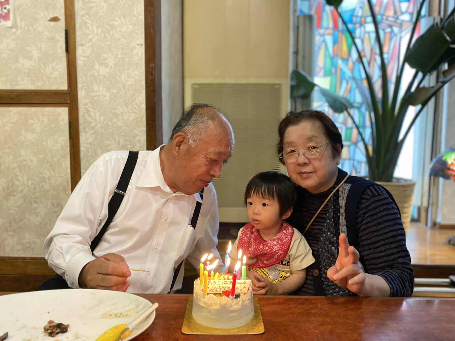 孫の誕生日祝いとおばあちゃんの退院祝い
