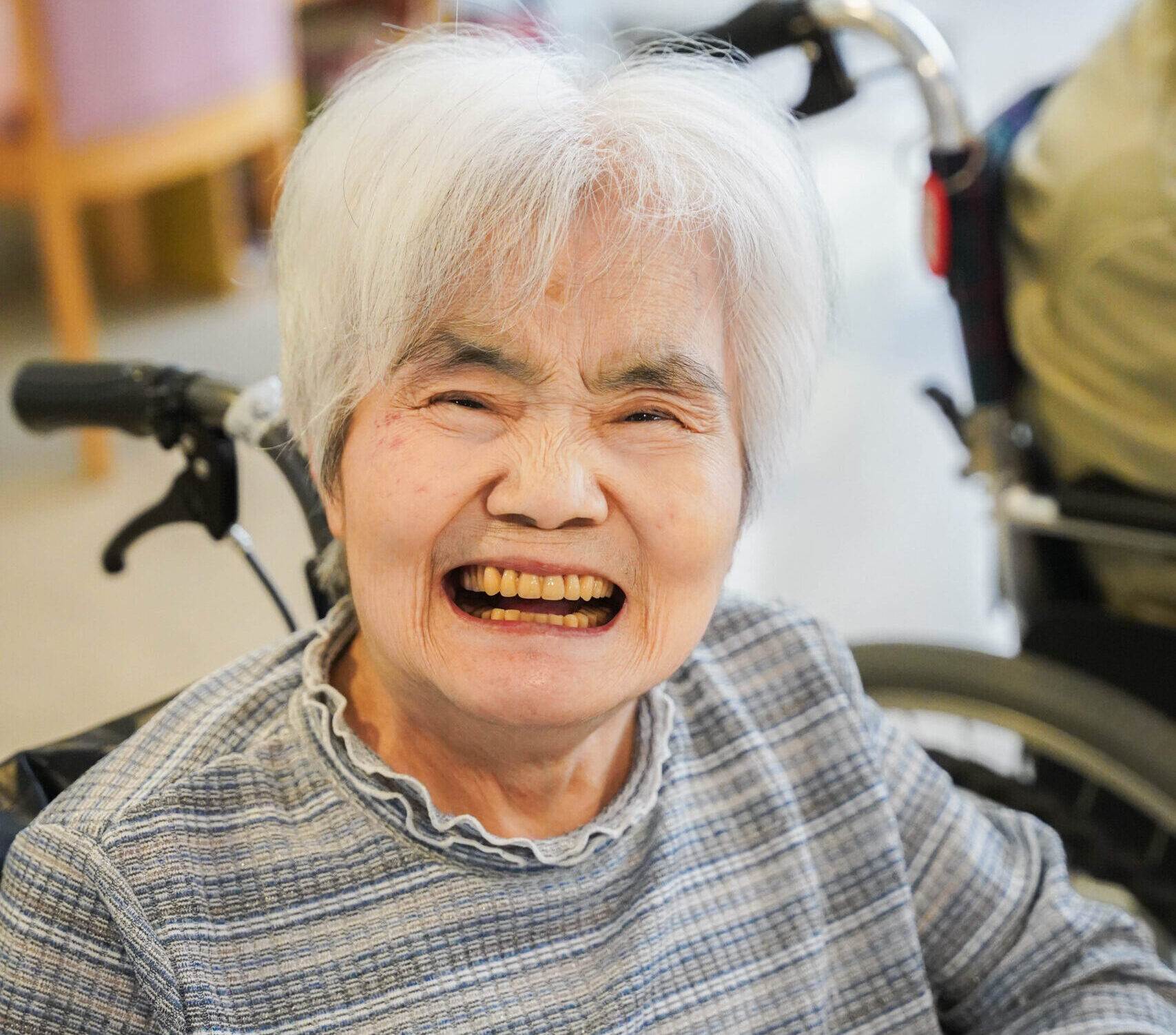 リハビリビューティーでいつでもポジティブなおばあちゃん